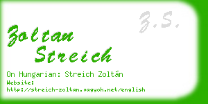 zoltan streich business card